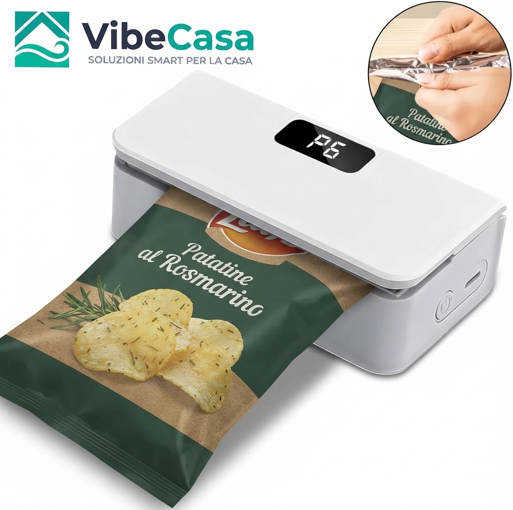 VibeCasa™ – Mini Sigillatore Magnetico Ricaricabile