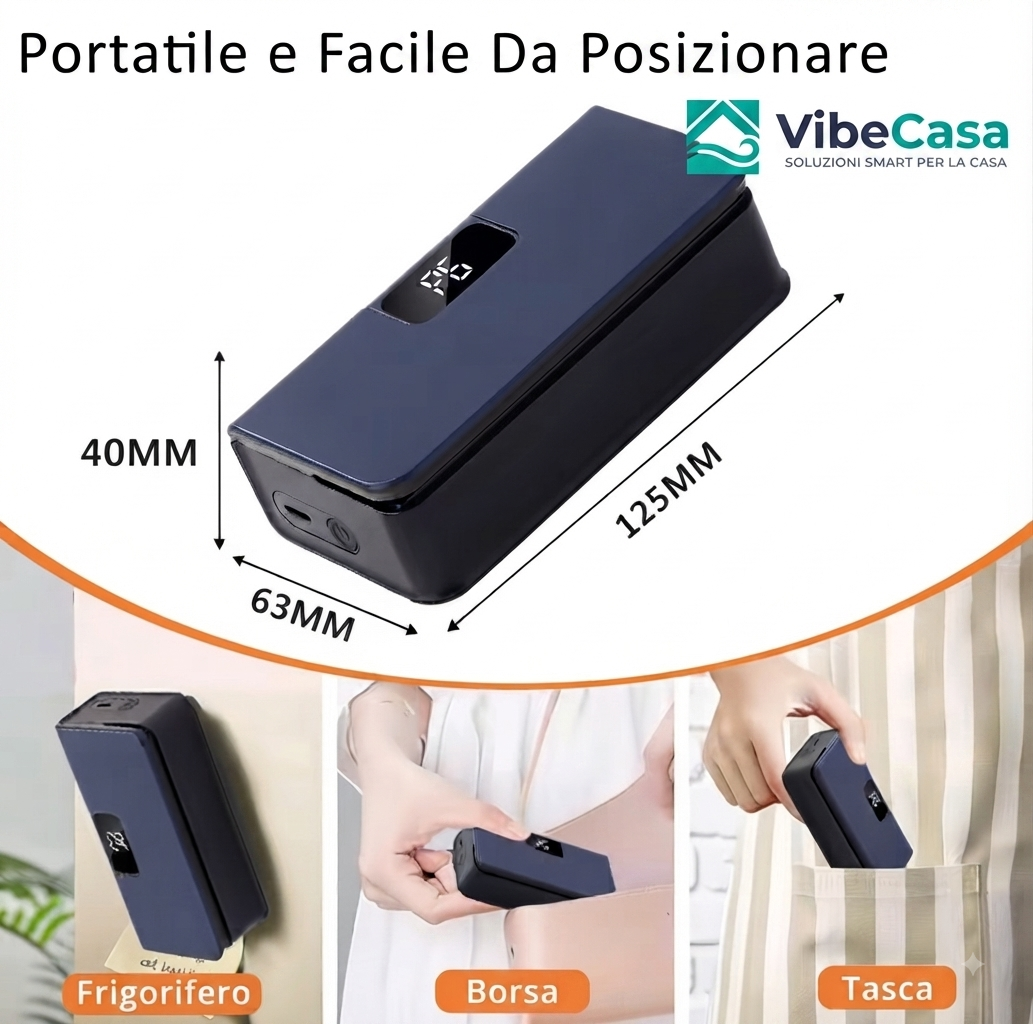 VibeCasa™ – Mini Sigillatore Magnetico Ricaricabile