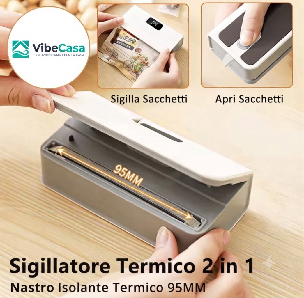 VibeCasa™ – Mini Sigillatore Magnetico Ricaricabile