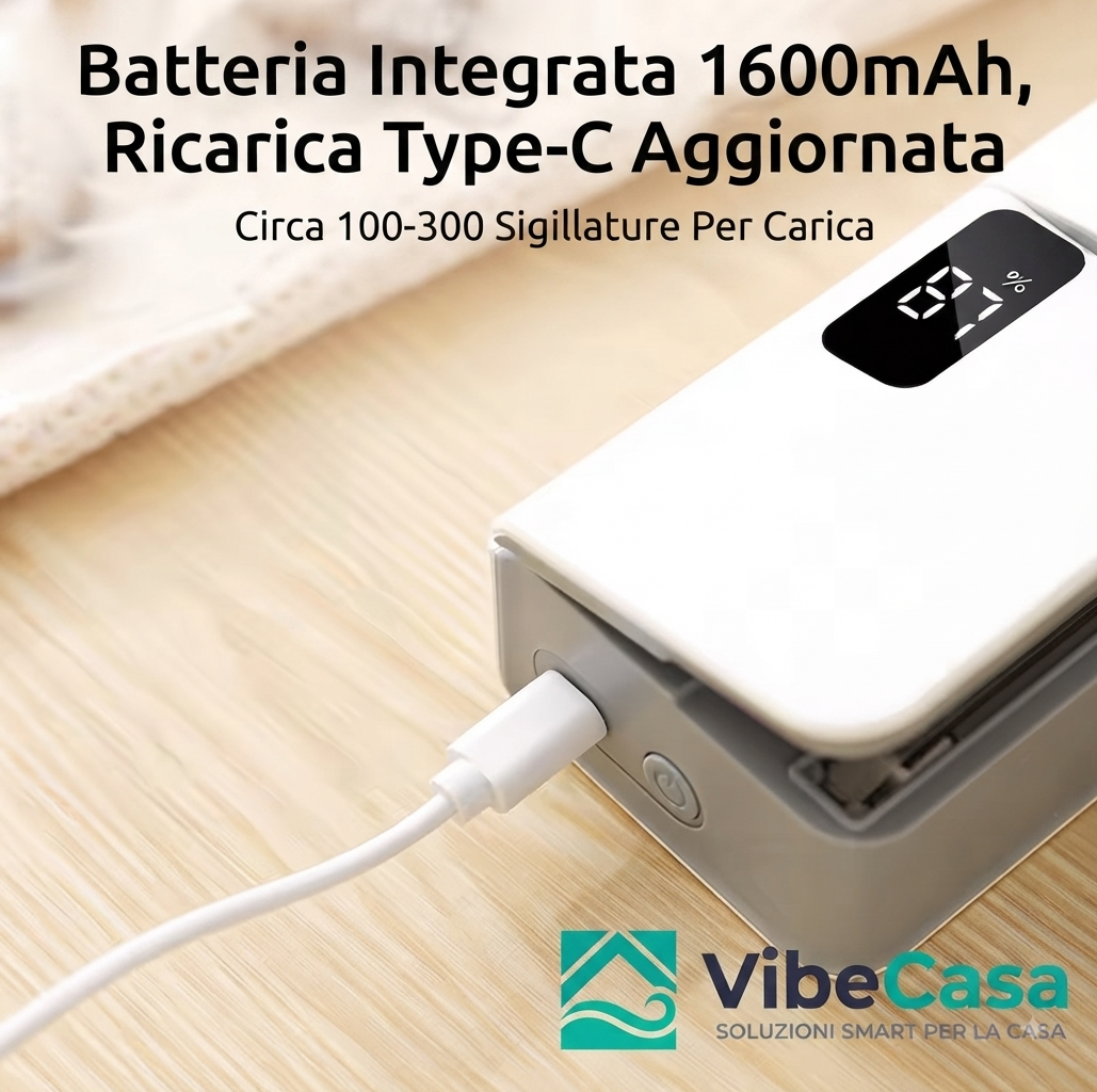 VibeCasa™ – Mini Sigillatore Magnetico Ricaricabile