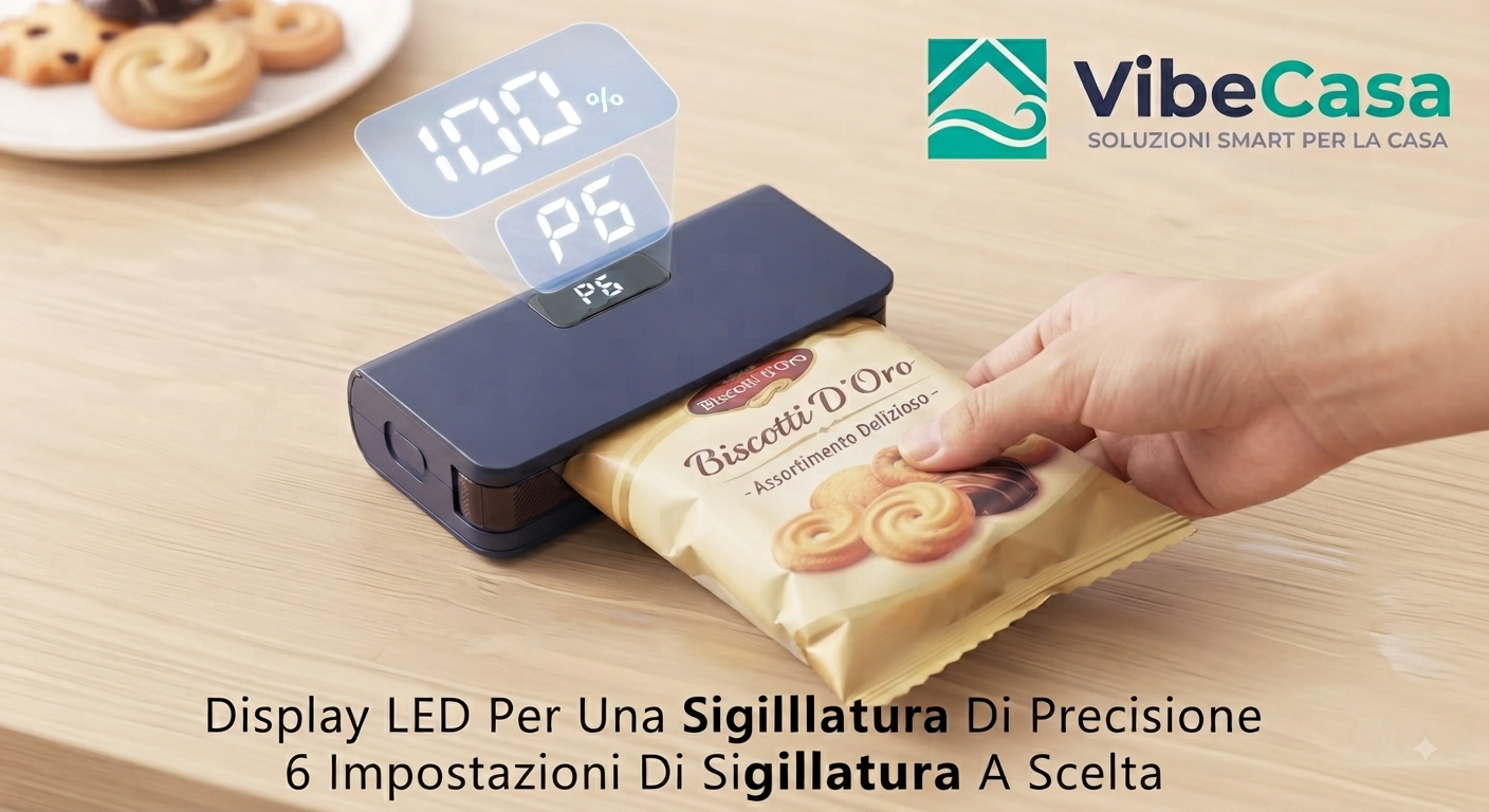 VibeCasa™ – Mini Sigillatore Magnetico Ricaricabile